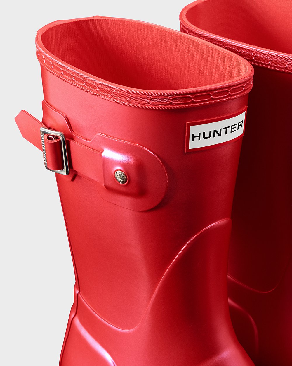 Galochas Curtas Hunter Feminina Vermelhas - Original Nebula - 10VKHLBNC